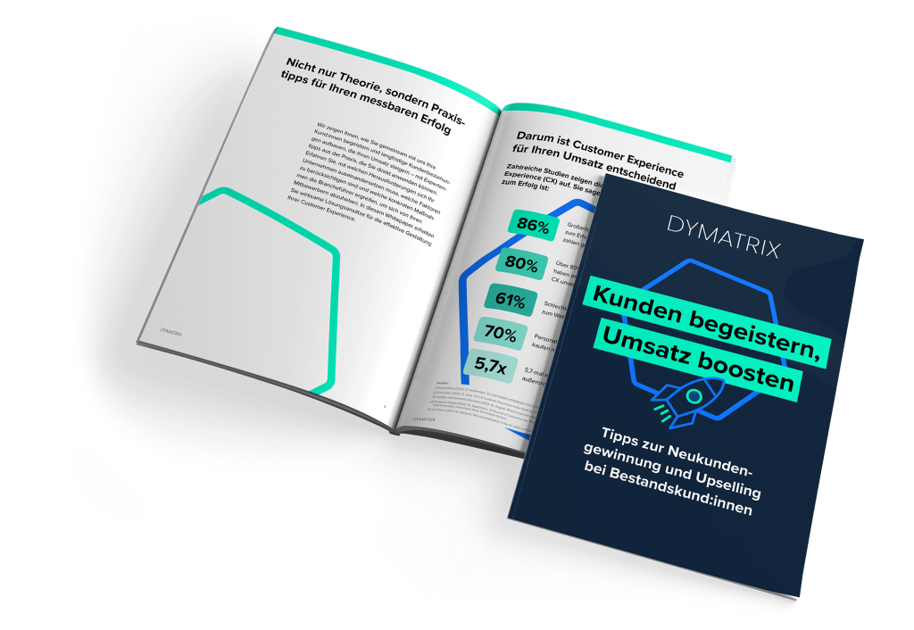 Vorschau des DYMATRIX Whitepapers: Kunden begeistern, Umsatz boosten.